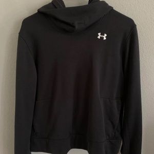 Under armor hoodie, black, size medium, loose fit